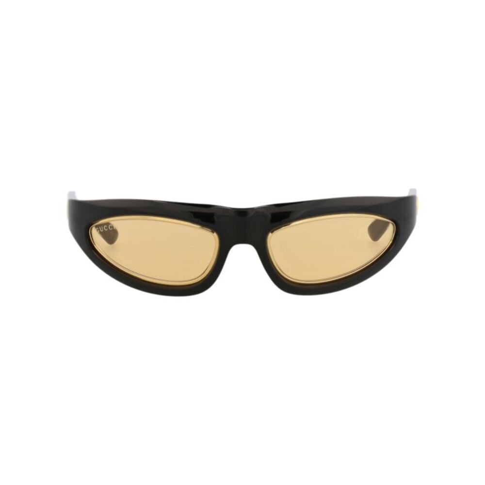 Gucci Shield-Frame Injection Sunglasses Black Mens
